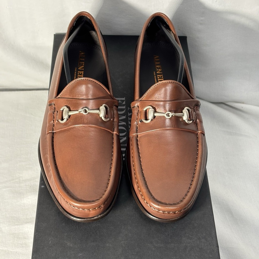 Allen Edmonds Men's Verona II, Chili LE, Penny Loafer, Leather Size 7.5 D